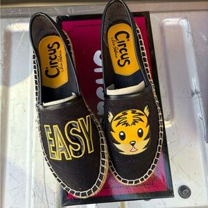Circus by Sam Edelman Black and Tan Espadrilles